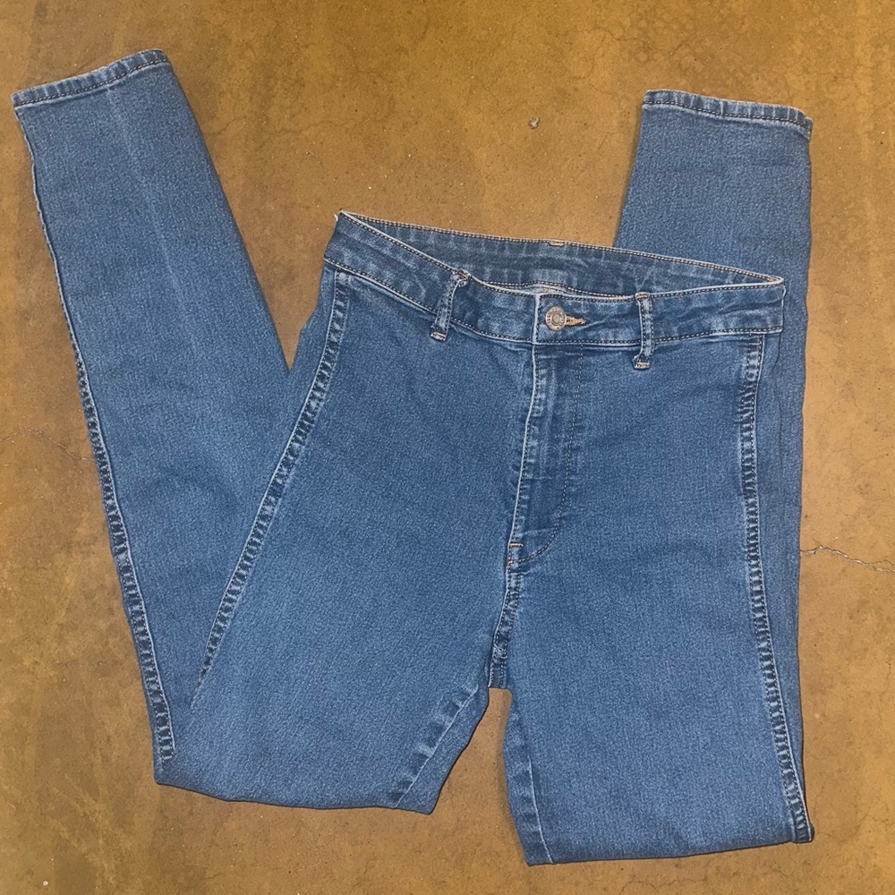 Dark Blue High Waist H&M Skinny Jeans